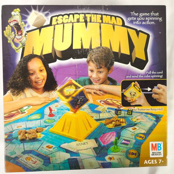 Escape The Mad Mummy 2004 Milton Bradley Board Game 100% Complete - Picture 1 of 10